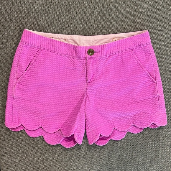 Lilly Pulitzer Pink Isle 5" Buttercup Low Rise Stretch Short Size 0 - Picture 3 of 8